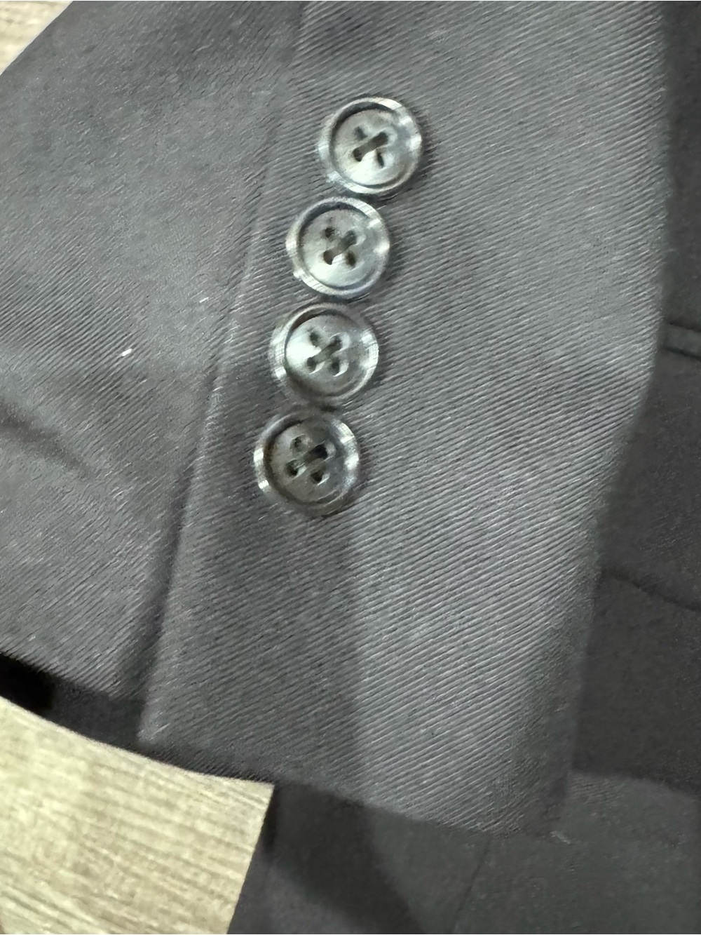 Calvin Klein black Single-Breasted Blazer/suit jacket, pure‎ new wool Size 48L - Picture 3 of 8